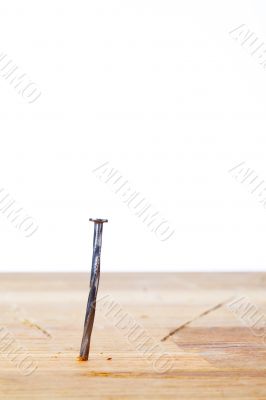 nail bent in wood nail bent in wood