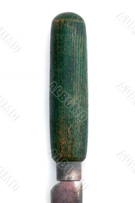 wooden handle of chisel