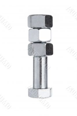bolt with three nuts