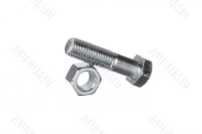 nut with bolt on top