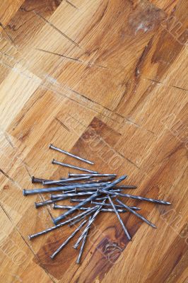 nails on table