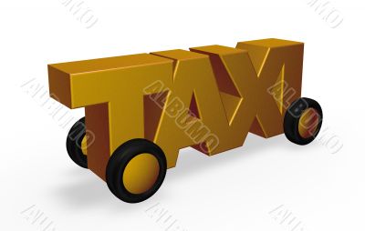 taxi tag on wheels