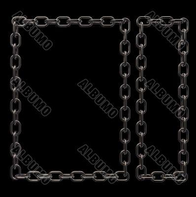 metal chains frame