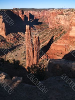 red rock formation spider rock in arizona