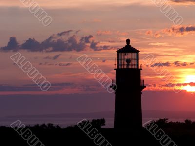 lighthouse sun