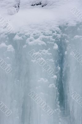 snowy cliff