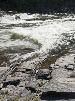 vertical image of water stream