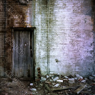 Door And Brick Wall