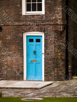 british blue door