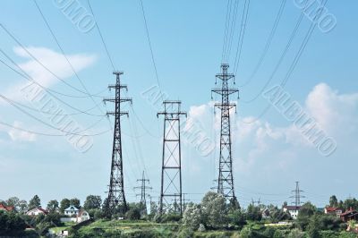 electricity pylon power line