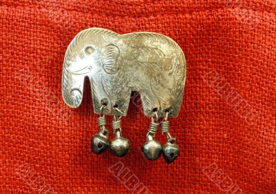 Copper figure of elephant Copper figure of elephant