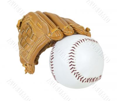 Baseball Glove and Ball