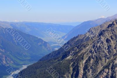 Caucasus mountains Dombai