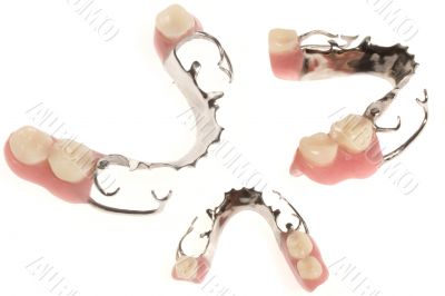set of different Dentures