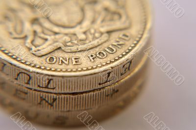 British one pound coins