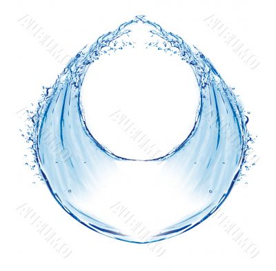 water splash circular