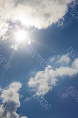 sun flares through clouds sun flares through clouds
