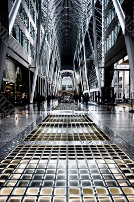 arched structure and glass floor