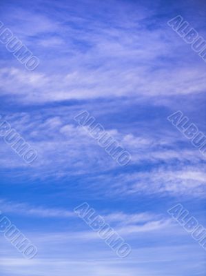 Wispy think cloud formation background