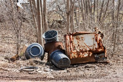 Garbage Cans and Rusted Parts