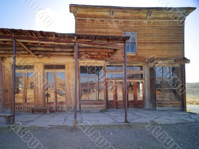 weathered old building