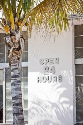 Sign open 24 hours Sign open 24 hours