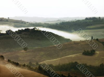 Banks of fog over Tuscany Banks of fog over Tuscany