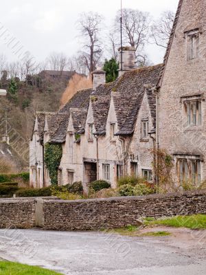 pointy rooftops on buildings