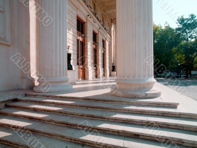 pillars of a old building