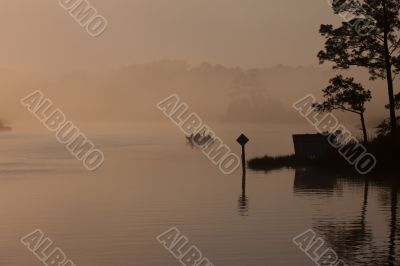 fishing in the morning