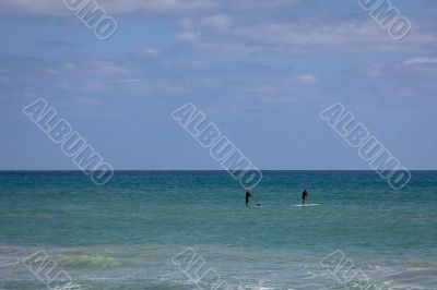 Standing on Surf Boards