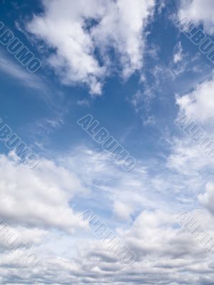 vertical cloudy sky