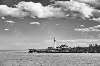 Black And White Lighthouse