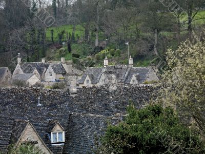 Rooftops in Cotswold England