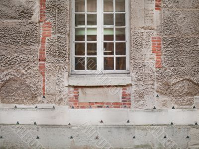 weathered building antique shutters