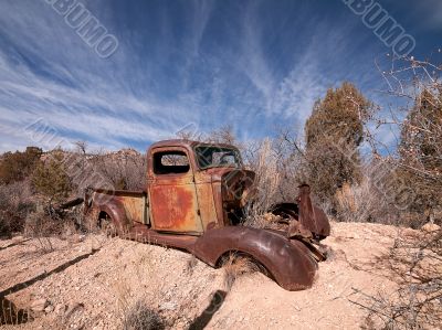 rusted truck