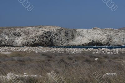 cliff in delos greece