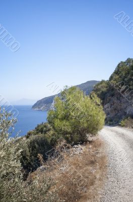 beautiful landscape in mykonos greek islands