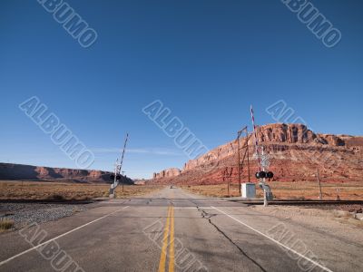 railroad in red canyon