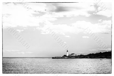 Black And White Lighthouse