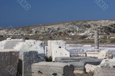 view in delos greece