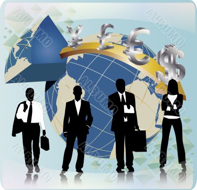 business people silhouette business people silhouette