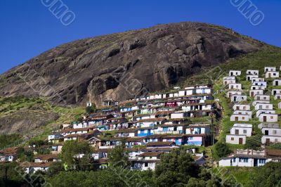 Wide Shot of Coonoor Hillside Houses