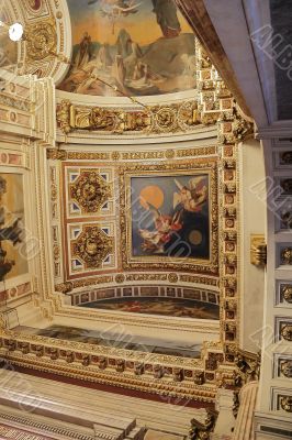 Russian orthodoxy cathedral temple interior