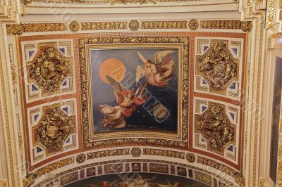 Russian orthodoxy cathedral temple interior