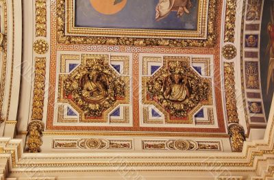 Russian orthodoxy cathedral temple interior