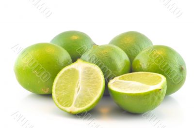 Fresh lime with lemon mint