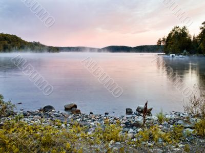 sunset in haliburton