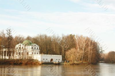 Palace among trees