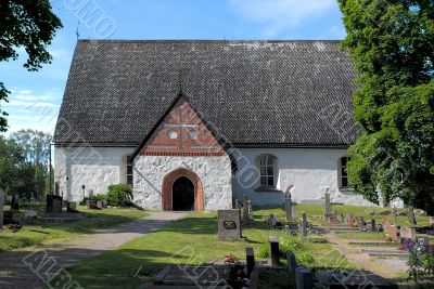 Stone church.